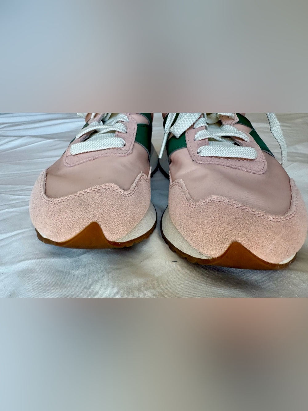 New Balance 237 Sneakers Pink Green Retro Runner Shoes Women’s 7 Y2K EUC - Picture 7 of 14